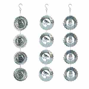 Windspinner Outdoor Metalen Decoraties, Zilveren Windspinners Voor Tuin En Tuin, Roestvrijstalen Windgong Voor Buitendecor - Product Image 1