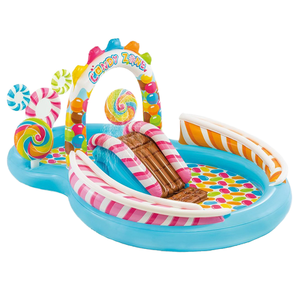 Centro de Juegos Inflable para Niños con Tobogán de Agua y Rociador, Piscina de Chapoteo de PVC Apta para Recién Nacidos - Product Image 3