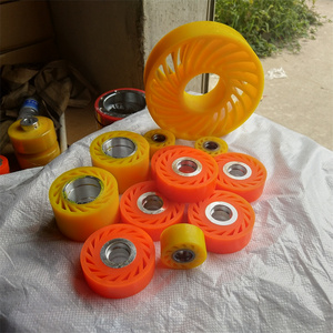 Offres Spéciales Roue Pu sans écrasement Roue Pu rouge et jaune pour l'industrie de l'imprimerie - Product Image 3