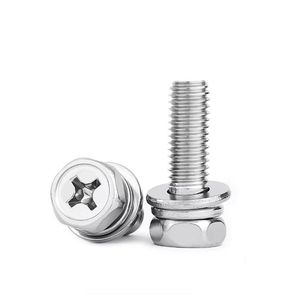 Tornillo LeGood M5, Rosca 0.8, Longitud 12mm, Acero Inoxidable, Cabeza Hexagonal Phillips con Arandela, para Terminal de Batería de Motocicleta - Product Image 3