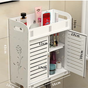 Mueble de <span class=keywords><strong>Baño</strong></span> para Montar en la Pared, Mueble de Almacenamiento para Sobre el Inodoro, Mueble de Pared Estrecho para <span class=keywords><strong>Baño</strong></span> con Puertas y Estante - Product Image 6