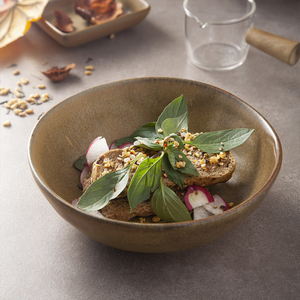 YAYU-Conjunto de platos de comedor redondos y esmaltados de colores, vajilla de estilo nórdico pintada a mano, <span class=keywords><strong>2022</strong></span> - Product Image 3