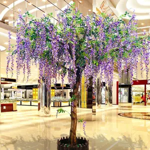 W-140 Offre Spéciale fleur artificielle arbre pourpre de mariage décoration Simulation wisteria fleur blossom arbre
