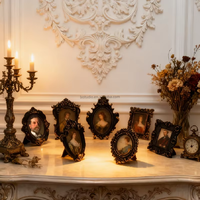 SYL Diablo Accessoires Photo Luxe Léger Vintage Résine Cadre Photo Ornements Décoration Art Sculpté Présentoir Table Mini Décor