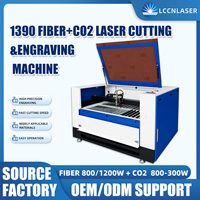 Équipement laser hybride fibre CO2 LCCNLASER, gravure personnalisée sur métal, non-métal, acier inoxydable, bois, cuir