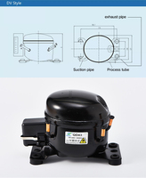 Compresseur de réfrigérateur HuaJun de haute qualité en cuivre et métal, 175W DC R134a, pour réfrigérateurs et congélateurs