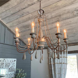 <span class=keywords><strong>Lustre</strong></span> Rétro Américain en Fer Forgé, Décoration Créative Vintage pour Restaurant et Salon - Product Image 2