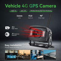 Caméra de recul 4G GPS pour camion avec surveillance à distance, vision nocturne infrarouge, enregistreur de conduite étanche, aide au recul pour bus et camions