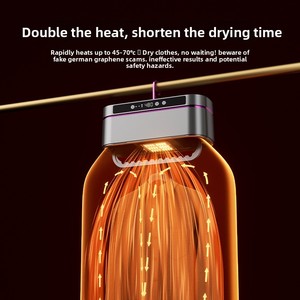 Séchoir trois-en-un, petit séchoir portable <span class=keywords><strong>pour</strong></span> vêtements et chaussures, usage domestique - Product Image 3