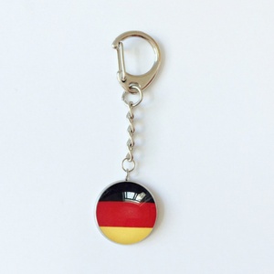 France Flag Crystal <strong>Keychain</strong> with Buckle World Flag Keyring Custom Car Key Pendant Backpack Decor Souvenir Gift New Wholesale - Product Image 2