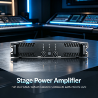 Profesyonel Ses Ekipmanları 3U/alüminyum Panel Güç Amplifikatörü KTV Odası Açık Hava Etkinlikleri PA Sistemi için Stereo Güç Amplifikatörü