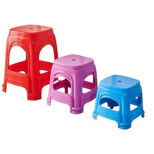 <b>Plastic</b> <b>Stools</b> Square Thickened Stable For Indoor Outdoor Use Adult Child Dining Chair - Product Image 1