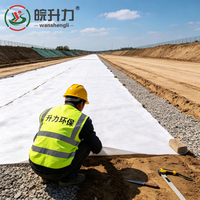 Géotextile en filament de polyester WSL pour le renforcement des chaussées routières et la stabilisation des sols, pour autoroutes et voies ferrées