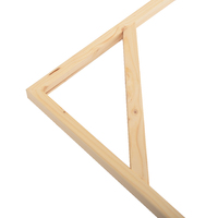 Kit de cadres en toile carrés en bois amovibles à assembler, barres de tension de 5 pouces, imperméables et écologiques pour peintures à l'huile et affiches