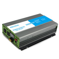 Onduleur Pretiosus 2000 W, 12 V/220 V, Onduleur à Onde Sinusoïdale Pure avec Écran LCD, Convertisseur