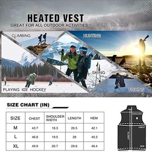 Chaqueta con calefacción eléctrica USB para exteriores, motocicleta, Camping, pesca, esquí, chaleco con calefacción, chaqueta con calefacción eléctrica USB - Product Image 6