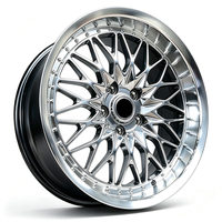 Jantes de course NEXUS 6x5.5 en alliage 18X8.5 18X9.5 18X10.5, jantes décalées 5X114.3 5X100 5X112 5X120 PCD, finition argentée à déport profond