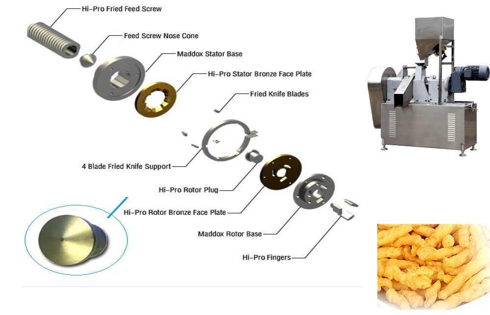 304 Stainless Steel Fried Snack Production Line Fully Automatic
