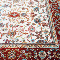 91x152cm chine fleur Cutt Essence turc tapis faits à la main Nain persan belgique tapis en soie