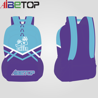 Vente en gros de pom-pom girl uniforme Cheer Bow sac d'école sac à dos pailleté