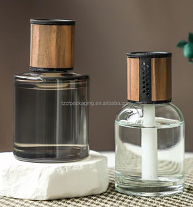 Diffusore per auto In vetro rotondo di grande capacità da 120ml con spruzzatore a pompa e bottiglia di profumo per <span class=keywords><strong>bastoncini</strong></span> di cotone Non infuocati - Product Image 3