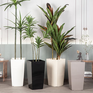 Yicai vuông nhựa chậu hoa nhân tạo trang trí hoa chậu hoa chim lớn của Thiên Đường trồng chậu mịn thoát nước - Product Image 1