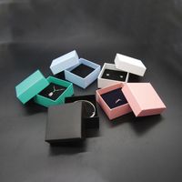 Boîte à bijoux en papier simple 10 pièces, boîte cadeau simple pour bague collier boîte d'emballage
