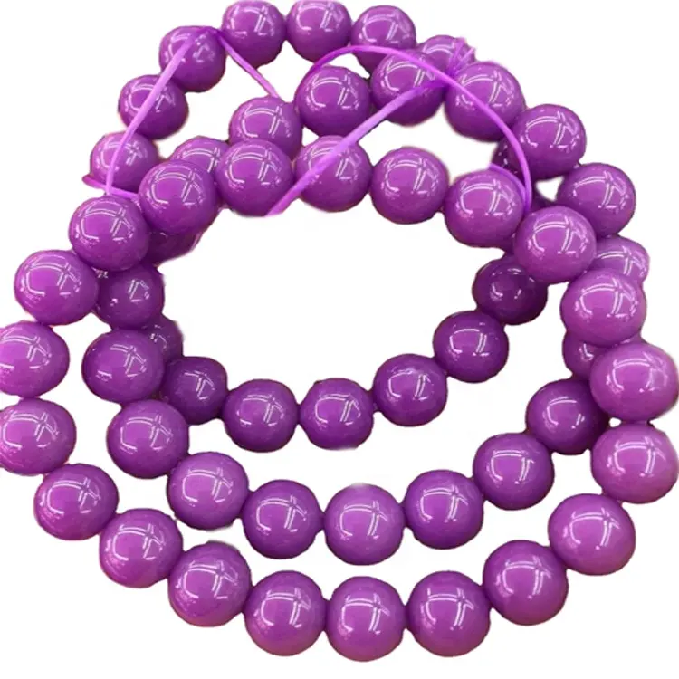Importado DOS EUA Phosphosiderite pulseiras 100% natural rodada beads Phosphosiderite roxo pulseiras