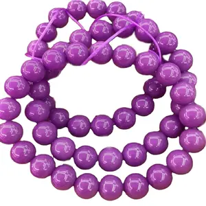 Imported from USA purple Phosphosiderite bracelets 100% naturally round beads Phosphosiderite bracelets