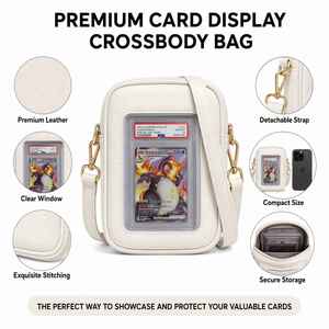 Bolso Cruzado <span class=keywords><strong>de</strong></span> Cuero PU Personalizado para Hombre, Caja <span class=keywords><strong>de</strong></span> Almacenamiento <span class=keywords><strong>de</strong></span> Tarjetas Impermeable con Ventana Transparente, Apto para Coleccionistas <span class=keywords><strong>de</strong></span> TCG y Fanáticos del Anime - Product Image 2