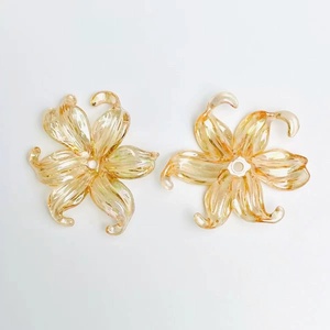 Perles en plastique acrylique transparentes en forme de fleur <span class=keywords><strong>iris</strong></span> pour la fabrication de chaînes de téléphone DIY, accessoires de stylos perlés, fabrication de bijoux en gros - Product Image 5