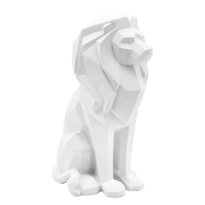 Statuetta di Leone Seduto in Resina, Scultura Decorativa Moderna per Casa, Ufficio e Esposizione - Product Image 1
