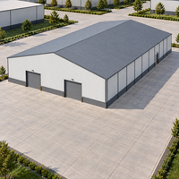 Entrepôt en structure acier sur mesure, atelier de stockage industriel, système de bâtiment métallique préfabriqué durable