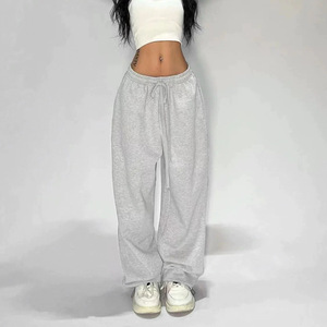 Ropa de calle personalizada <span class=keywords><strong>para</strong></span> mujer, <span class=keywords><strong>pantalones</strong></span> de chándal holgados de gran tamaño, <span class=keywords><strong>pantalones</strong></span> de Hip Hop <span class=keywords><strong>para</strong></span> mujer, <span class=keywords><strong>pantalones</strong></span> de chándal de pierna ancha holgados - Product Image 4