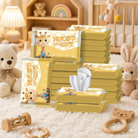 Échantillon Gratuit Vente en Gros OEM Personnalisé 10 Lingettes Nettoyantes Douces pour Bébé Lingettes Humides Nettoyantes