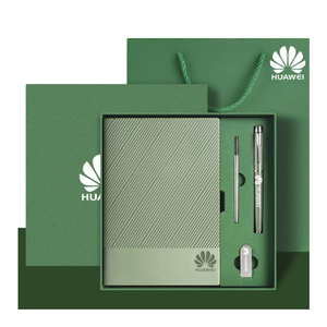 High Quality Manufacturer Luxury PU Soft Leather Business Promotional <strong>Diary</strong> A5 Custom Notebook Gift Set With Pen and USB Flash - Product Image 1