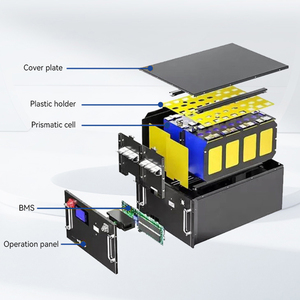 מערכת סוללות LiFePO4 48V ניתנת לערום והתקנה בארון, תומכת CAN, היברידית סולארית לרשת, 10 קילוואט-שעה, 6000 מחזורי טעינה. - Product Image 3