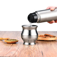 Ensemble de tasse à maté et bombilla de 5 oz, ensemble de yerba maté comprenant une tasse à maté, deux bombillas