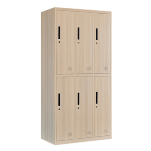 Penyimpanan kabinet loker baja 6 pintu loker pakaian 6 pintu 6 pintu - Product Image 1