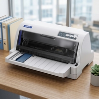 Printer Dot Matrix E-pson LQ-735KII 24 Jarum 1+6 Kecepatan Tinggi Printer Struk Faktur USB Paralel Perlengkapan Kantor Bisnis