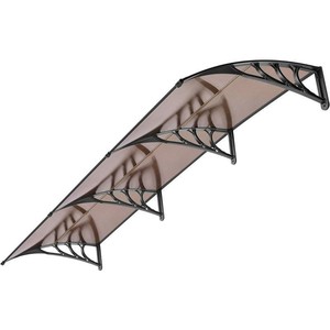 Auvent de fenêtre en aluminium de tailles multiples <span class=keywords><strong>pour</strong></span> <span class=keywords><strong>porte</strong></span> <span class=keywords><strong>d</strong></span>'<span class=keywords><strong>entrée</strong></span> Couverture en polycarbonate <span class=keywords><strong>Porte</strong></span> <span class=keywords><strong>d</strong></span>'<span class=keywords><strong>entrée</strong></span> extérieure Patio Protection contre les UV/la pluie/la neige - Product Image 2