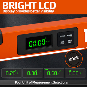 Regla de Nivel Magnética Digital de 40 cm, Aleación de Aluminio, Precisión de 0.5 mm, Herramienta de Medición de Ángulos para Construcción y Bricolaje - Product Image 5