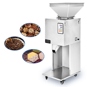 1000 Machine semi-automatique de remplissage et d'emballage de pesage de poudre de café Machine d'emballage de petits sacs de sel/sucre/thé à vendre - Product Image 1