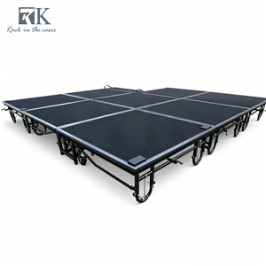 Scène mobile, plateforme de scène portable, scène pliable en acier, événement, concert, mariage, intérieur, extérieur, équipement de scène pour DJ, système de scène - Product Image 1