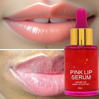 Sérum Lèvres Rose à l'Arbutine et au Squalane – Éclaircissant, Anti-Taches, Traitement Hydratant Essentiel pour des Lèvres Brillantes