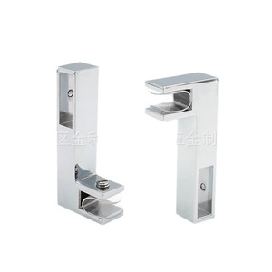 Stainless Steel L Shape Square Tube Connector Wall Mount Shower Room Fixing <b>Clamp</b> Mirror Finish Durable Hardware Accessory - Product Image 1