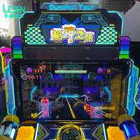 Console de jeu d'aventure de tir dynamique à deux joueurs pour usage commercial ; Équipement de divertissement à monnayeur pour supermarchés et parcs d'attractions
