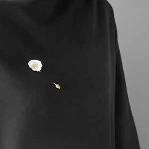 Lotus Fun 925スターリングスライバー咲くポピー花女性用カスタムブローチBijoux Accesoiresジュエリー女性用高級ジュエリー - Product Image 4