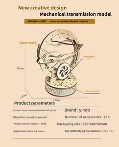 Nghệ Thuật 3D Bằng Gỗ Đá Cẩm Thạch Chạy Thủ Công Phức Tạp Câu Đố Cơ Khí Cho Trang Chủ Bàn Trang Trí Collector Căng Thẳng Cứu Trợ Quà Tặng - Product Image 6