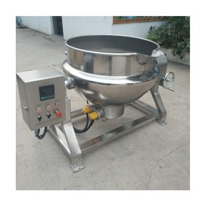 Bouilloire à double enveloppe avec mélangeur Bouilloire à double enveloppe industrielle avec agitateur - Product Image 2